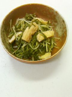 水菜と揚げの煮びたし-レシピのメイン写真
