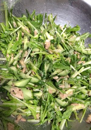 水菜とツナのサラダ-レシピのメイン写真