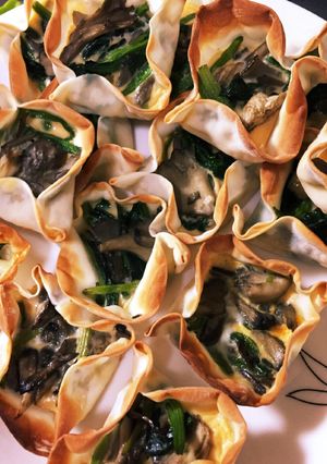簡単おしゃれ♡餃子の皮でアレンジキッシュ-レシピのメイン写真