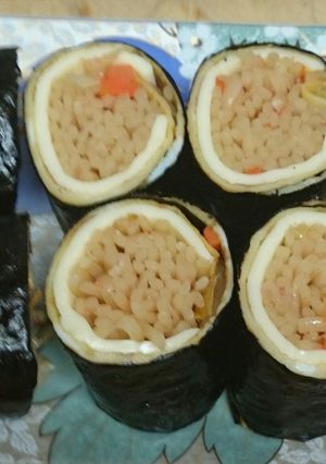 たらこ焼きそば海苔チーズロール-レシピのメイン写真