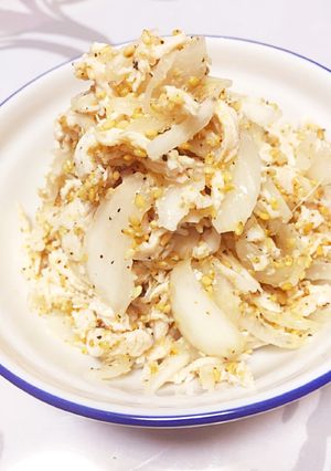 新玉ねぎと蒸し鶏のゴマ胡麻サラダ-レシピのメイン写真