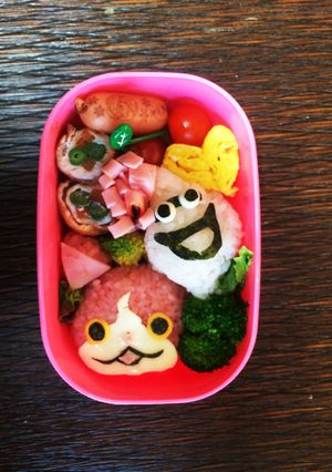 幼稚園児のお弁当〜ジバニャン＆ウィスパ〜-レシピのメイン写真