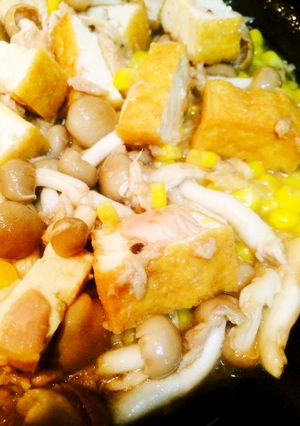 しめじとコーン厚揚げのシーチキン炒め煮-レシピのメイン写真