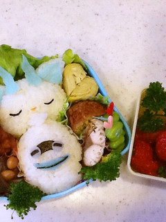 コマさんとウィスパーのキャラ弁(≧∇≦)-レシピのメイン写真