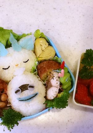 コマさんとウィスパーのキャラ弁(≧∇≦)-レシピのメイン写真