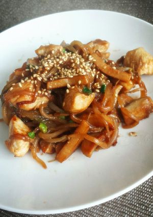 ♪簡単♪もやしエリンギ鶏肉の味噌炒め-レシピのメイン写真