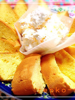 ホワイトデーにも❤︎みかんシフォンケーキ-レシピのメイン写真