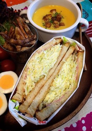 話題の「沼サン」～キャベツのホットサンド-レシピのメイン写真