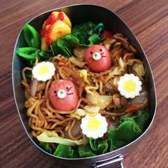 รูปของ 春だね★もぐらちゃんの焼きそば弁当