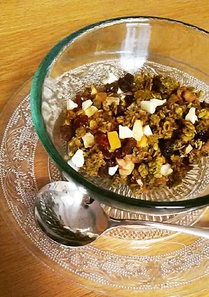 抹茶とホワイトチョコのグラノーラ-レシピのメイン写真