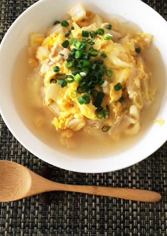 白菜の浅漬けと豚肉の和風天津飯-レシピのメイン写真