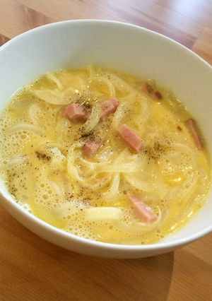 一人簡単ランチ☆カルボナーラうどん-レシピのメイン写真