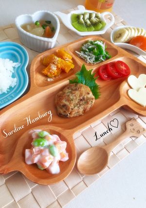 離乳食後期★完了期★いわしのハンバーグ-レシピのメイン写真