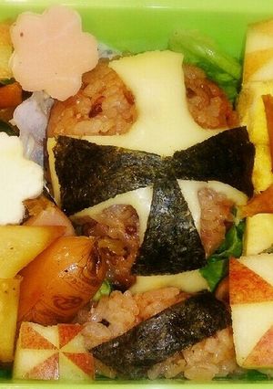 手裏剣戦隊ニンニンジャー☆☆キャラ弁-レシピのメイン写真