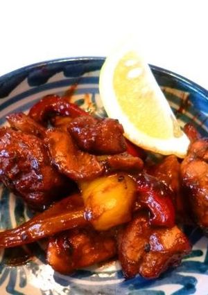 鶏もも肉とパプリカの甘辛味噌煮-レシピのメイン写真