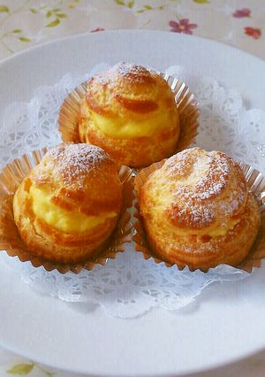 レンジで簡単♥天ぷら粉絶品シュークリーム-レシピのメイン写真