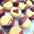 バレンタイン♡マシュマロビスケットサンド