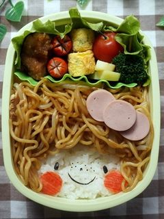 焼そばでそばかすガールのお弁当-レシピのメイン写真