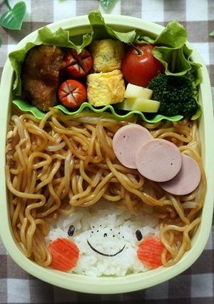 焼そばでそばかすガールのお弁当-レシピのメイン写真