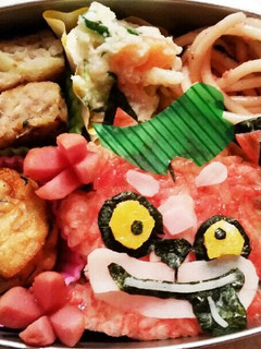 妖怪ウォッチ ぶんぶく茶ヶ丸 キャラ弁-レシピのメイン写真