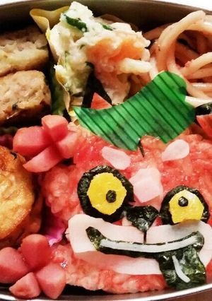 妖怪ウォッチ ぶんぶく茶ヶ丸 キャラ弁-レシピのメイン写真