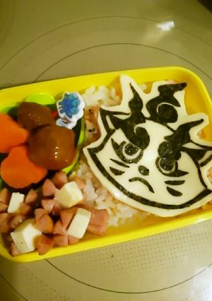 キャラ弁当　シシコマ　妖怪ウオッチ-レシピのメイン写真