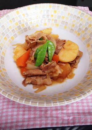 豚バラで肉じゃが-レシピのメイン写真