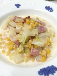 かんたん‼︎白菜とベーコンのミルク煮☆-レシピのメイン写真
