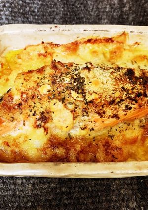 ジャガイモとサーモンのオーブン焼き♡-レシピのメイン写真