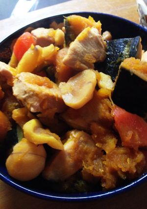 圧力鍋で栗と鶏のほっくり煮-レシピのメイン写真