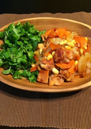 豆とチキンのソテー-レシピのメイン写真