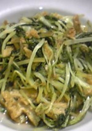 あっという間に一品♪水菜の炒め煮-レシピのメイン写真