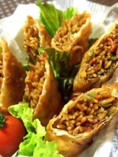 焼きそば春巻きランチボックス-レシピのメイン写真