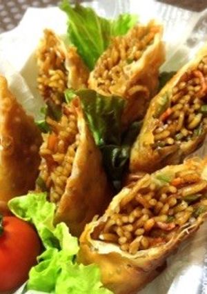 焼きそば春巻きランチボックス-レシピのメイン写真