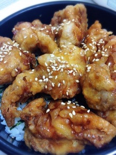 甘辛タレでご飯がススムとり天丼-レシピのメイン写真