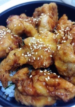 甘辛タレでご飯がススムとり天丼-レシピのメイン写真