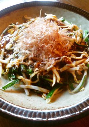 ニラもやしのお好み焼き風♪-レシピのメイン写真