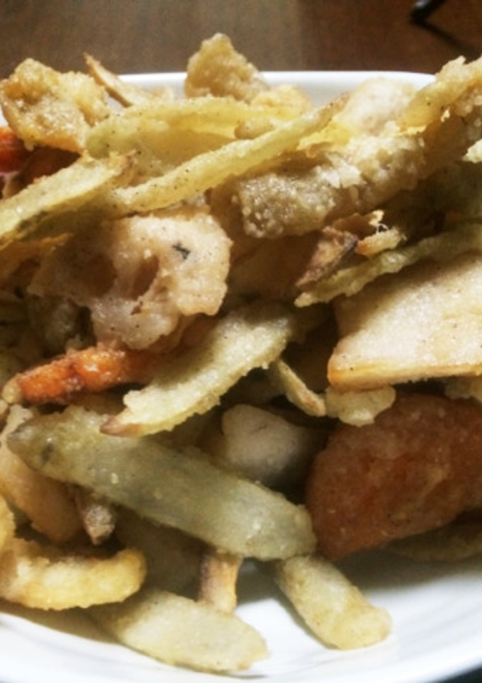 鶏皮と根菜の唐揚げ-レシピのメイン写真