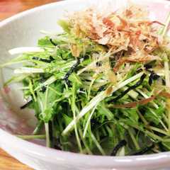水菜のおつまみサラダ ずぼら編-レシピのメイン写真