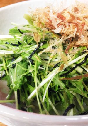 水菜のおつまみサラダ ずぼら編-レシピのメイン写真