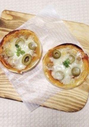簡単！時短！餃子の皮ピザ-レシピのメイン写真
