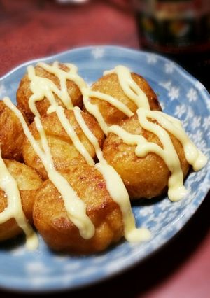 ソースに飽きたら♪簡単揚げ塩たこ焼き-レシピのメイン写真