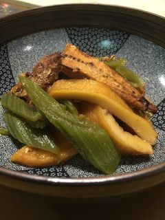 ふきとさんま蒲焼缶詰めの煮物-レシピのメイン写真