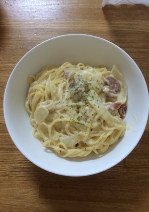 豆乳カルボナーラ-レシピのメイン写真