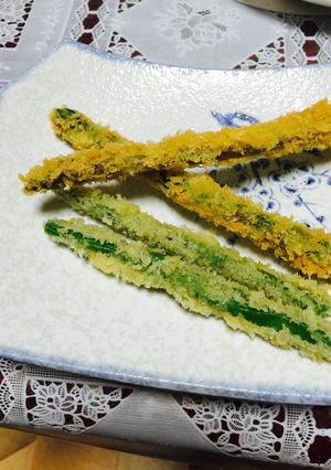 コリコリ感が たまらない アスパラフライ-レシピのメイン写真