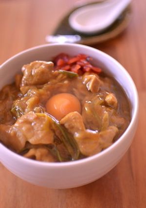 蕎麦屋さんのカレー丼-レシピのメイン写真