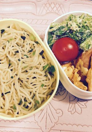 シンプル！ねぎ塩焼きそば弁当-レシピのメイン写真