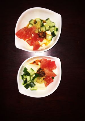 トマト キュウリ 豆腐 の サラダ-レシピのメイン写真