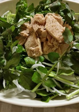 クレソンと新玉ねぎのサラダ-レシピのメイン写真
