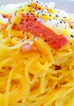 生クリーム不要☆イタリアンのカルボナーラ-レシピのメイン写真